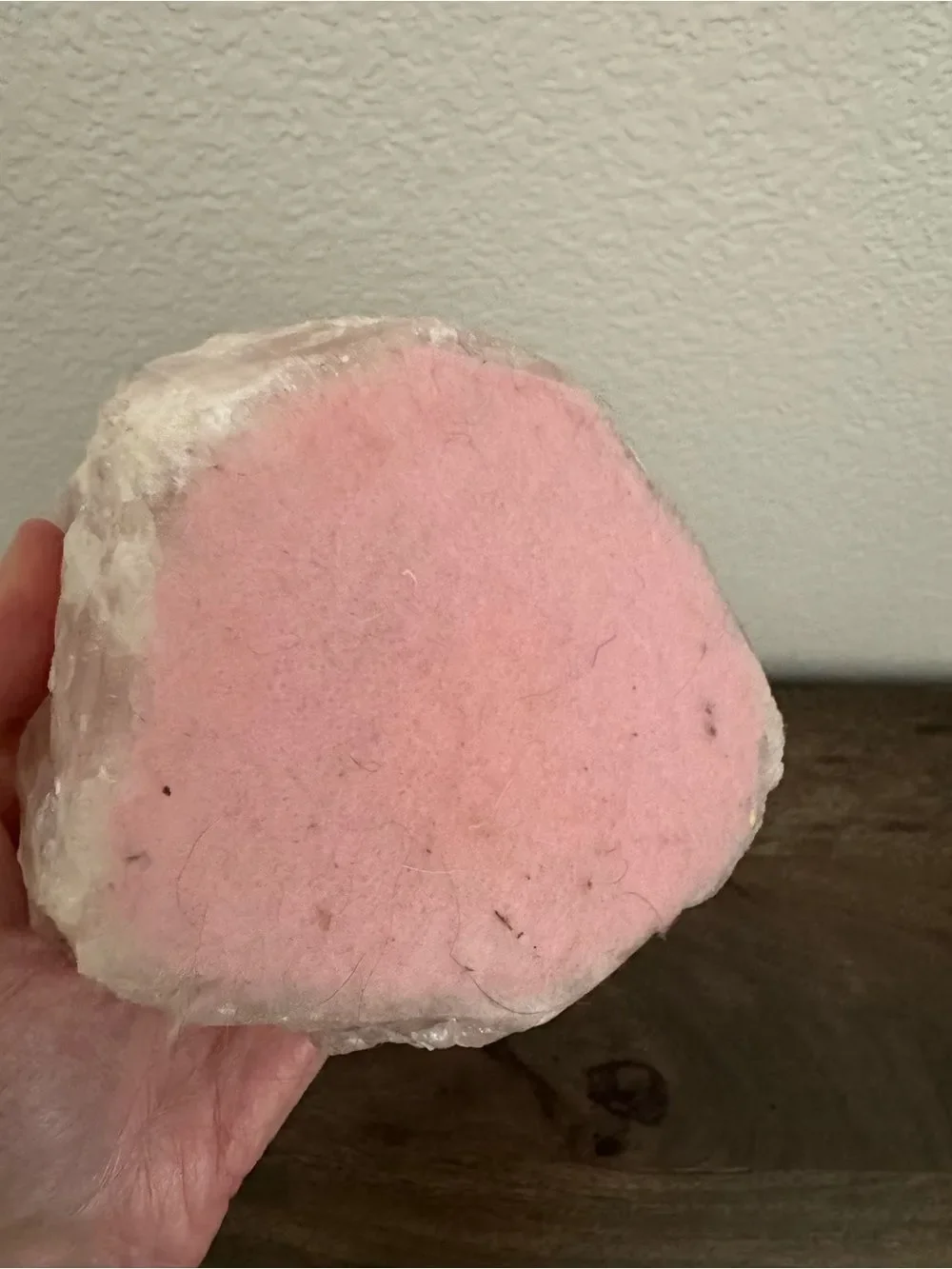 Pink Geode Rock Candle Holder